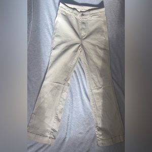 Talbots Cream denim flares